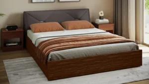 Solara Queen Size Wooden Bed with Box Storage