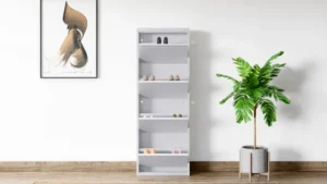 Step-In 12-Pairs Steel Shoe Cabinet