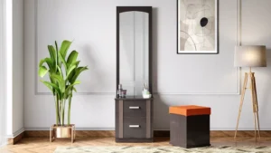 Zurina Particle Board Dressing Table with Stool