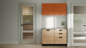 Modular Kitchen Add-On Set with Countertop, Cabinets and Pull-out Drawers