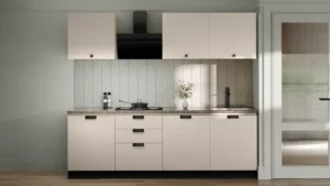 Modular Kitchen Complete Set with Countertop, Cabinets and Pull-out Drawers